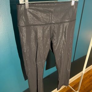 Lululemon WUNDER UNDER CROP HIGH-RISE *FOIL 21"